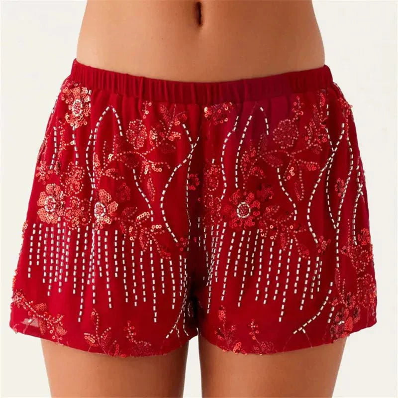 Short à perles et sequins | Style estival chic
