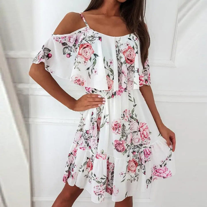 Robe à volants | Bretelles fines et allure romantique