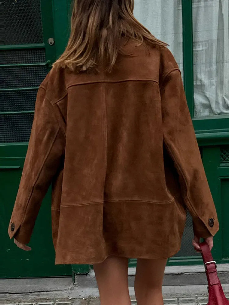 Veste rétro à col à revers | Look automnal vintage