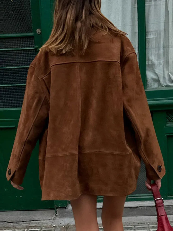 Veste rétro à col à revers | Look automnal vintage