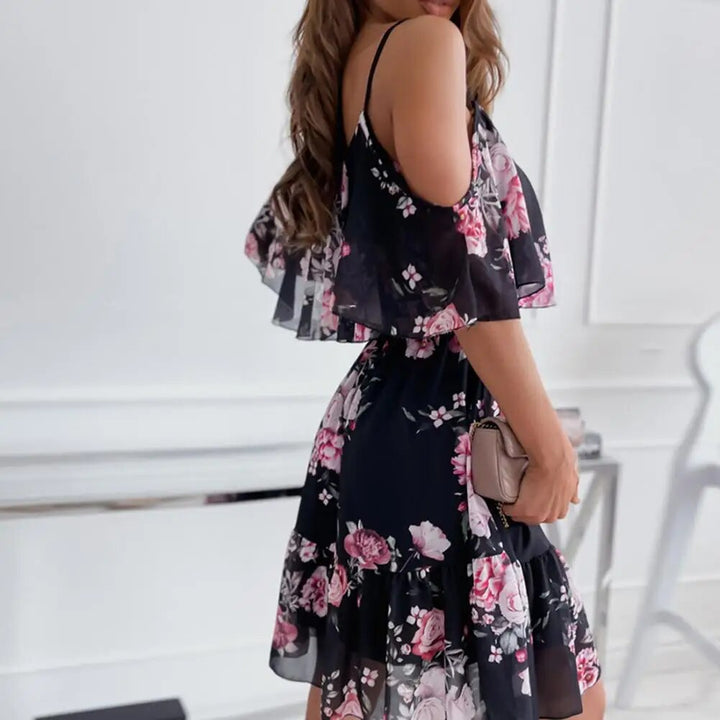 Robe à volants | Bretelles fines et allure romantique