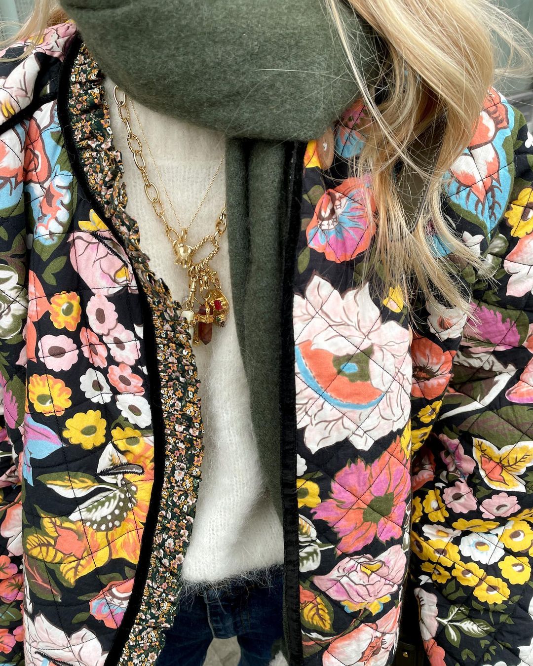 Veste réversible bohème | Originalité florale