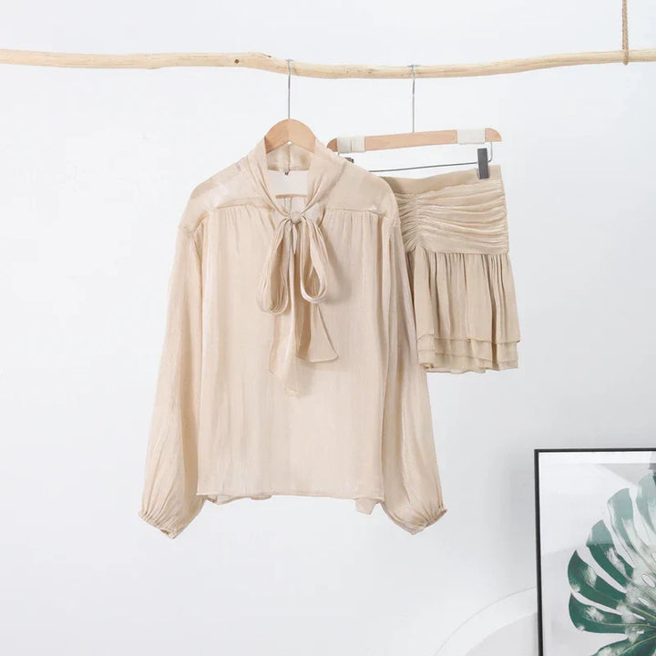 Ensemble blouse & jupe | Élégance festive