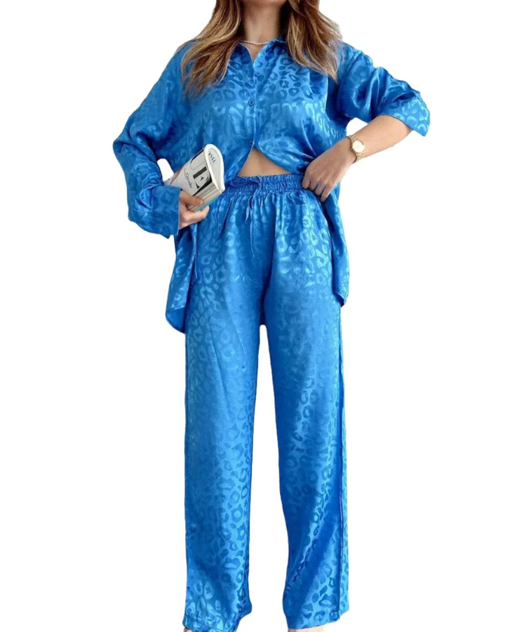 Ensemble deux pièces satiné | Style raffiné pour toutes occasions