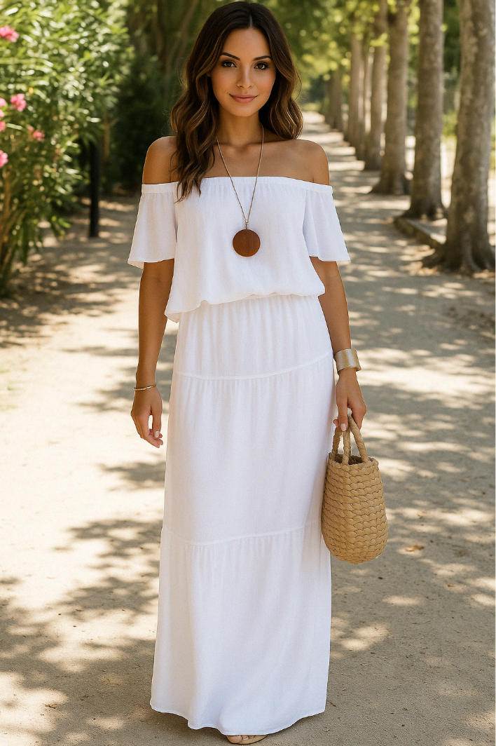 Robe longue d'été | Élégance bord de mer
