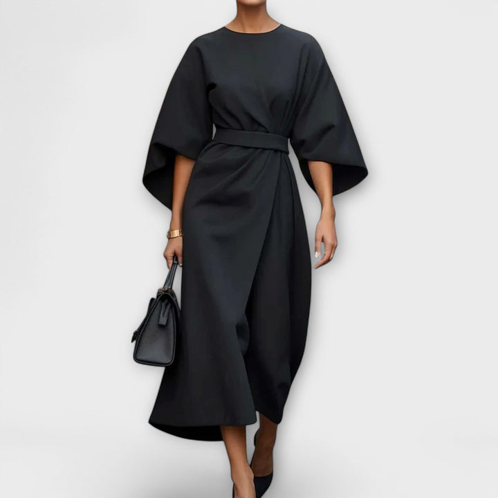 Robe élégante mi-longue | Chic et structurée
