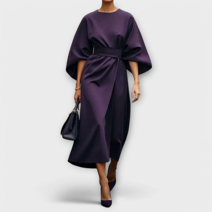 Robe élégante mi-longue | Chic et structurée