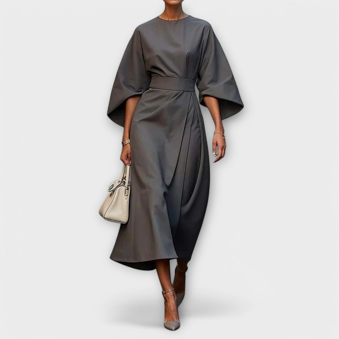 Robe élégante mi-longue | Chic et structurée