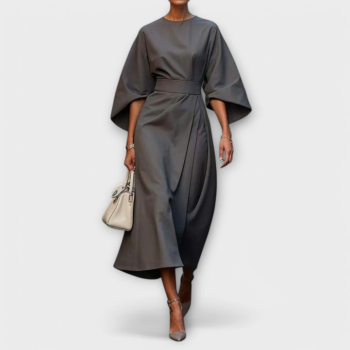 Robe élégante mi-longue | Chic et structurée
