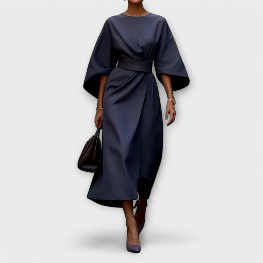 Robe élégante mi-longue | Chic et structurée