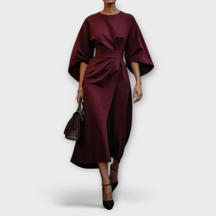 Robe élégante mi-longue | Chic et structurée