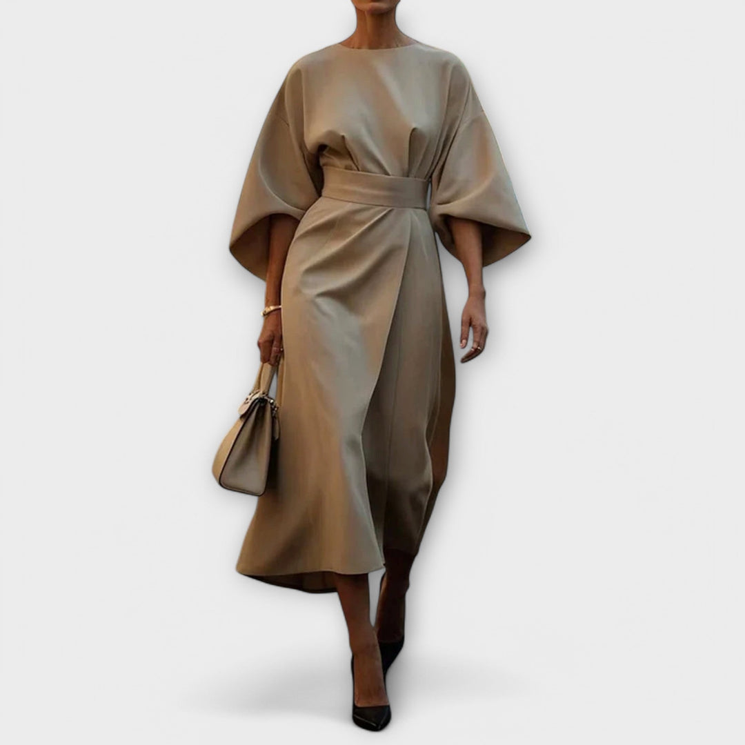 Robe élégante mi-longue | Chic et structurée