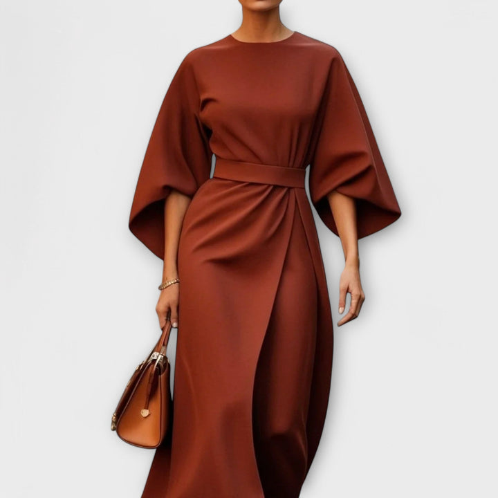 Robe élégante mi-longue | Chic et structurée