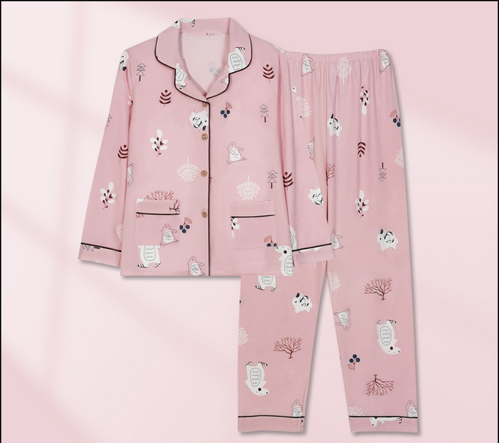 Pyjama deux-pièces imprimé cœurs | Confort à la maison