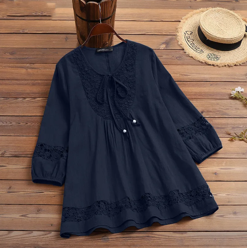 Tunic longue manches | Élégance décontractée