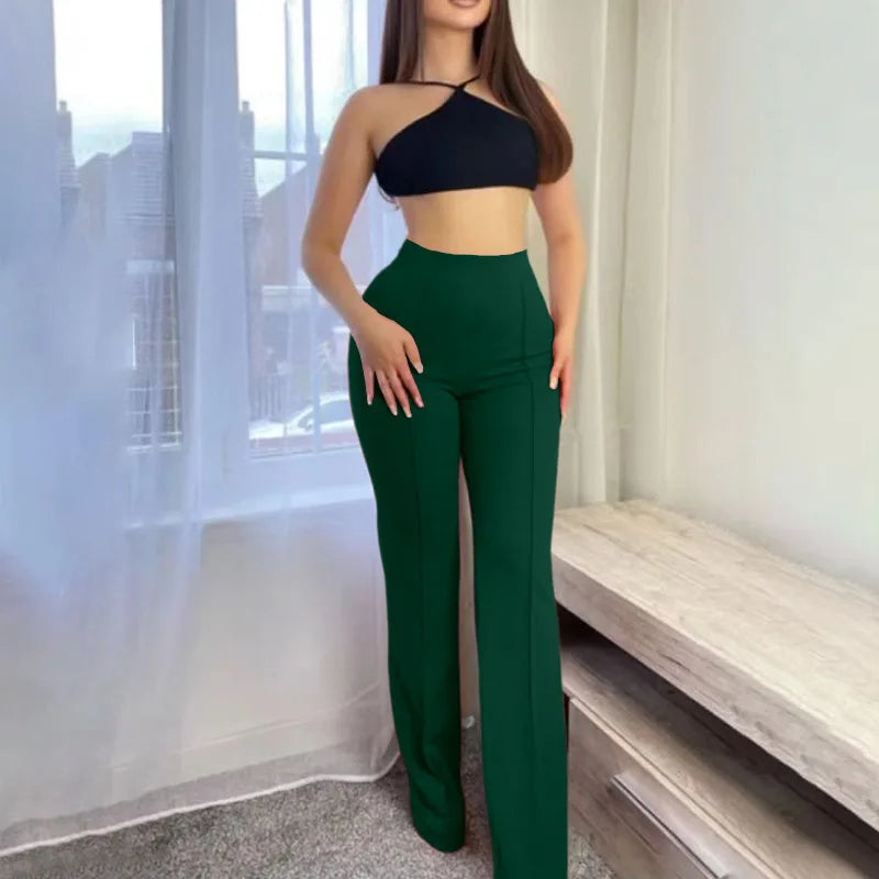 Pantalon taille haute | Silhouette élancée