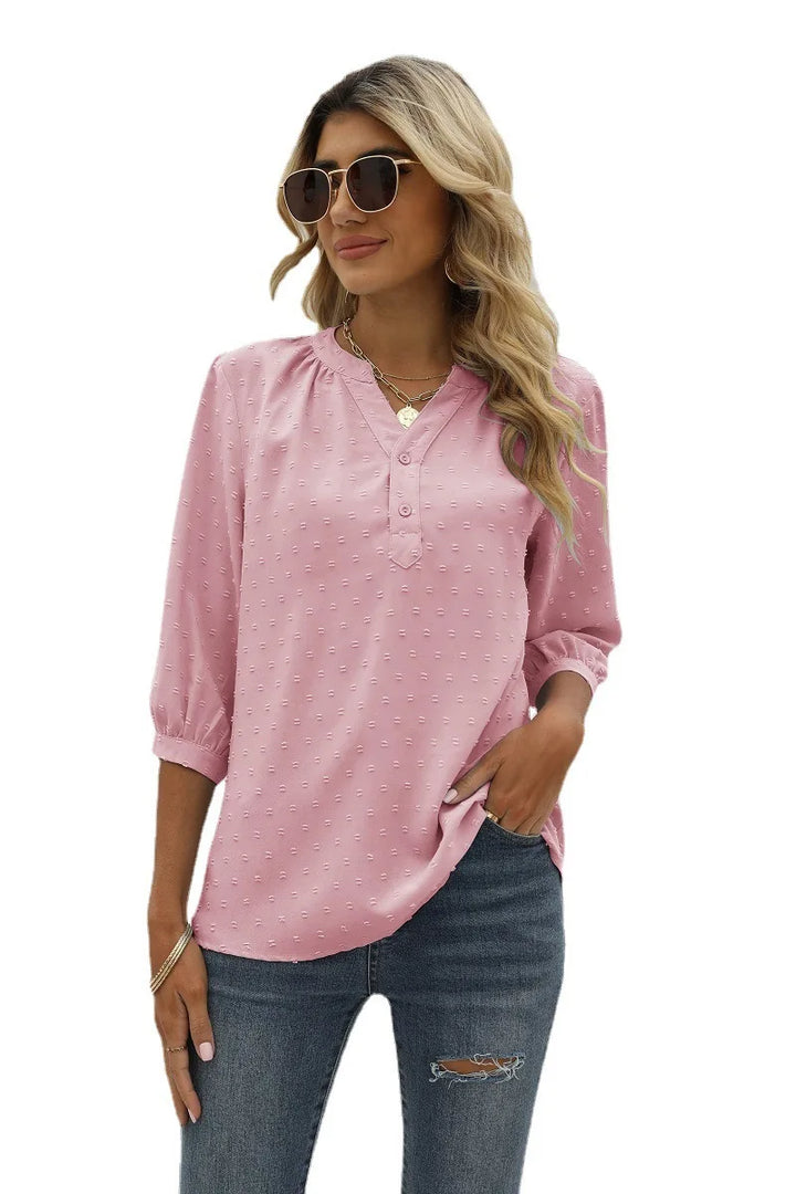 Blouse Décontractée | Boutonnée et Fluide