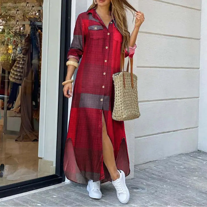 Robe longue en denim | Décontractée et élégante
