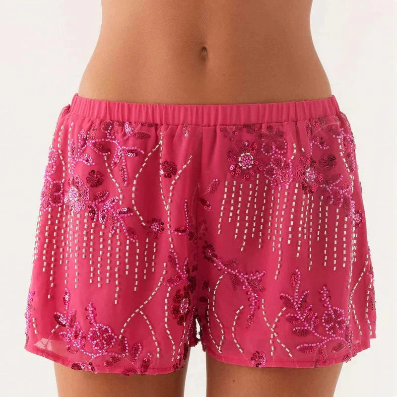 Short à perles et sequins | Style estival chic