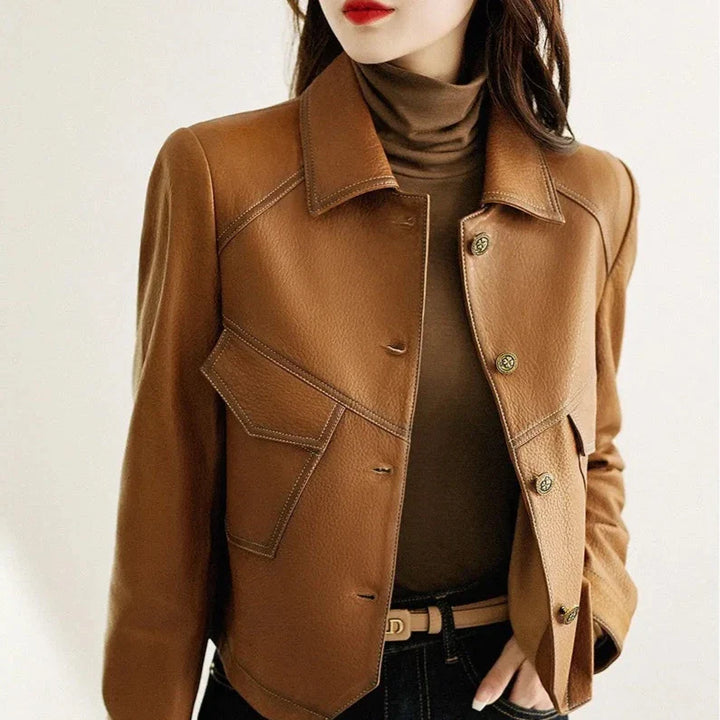 Veste courte à col chemise | Style moderne et structuré