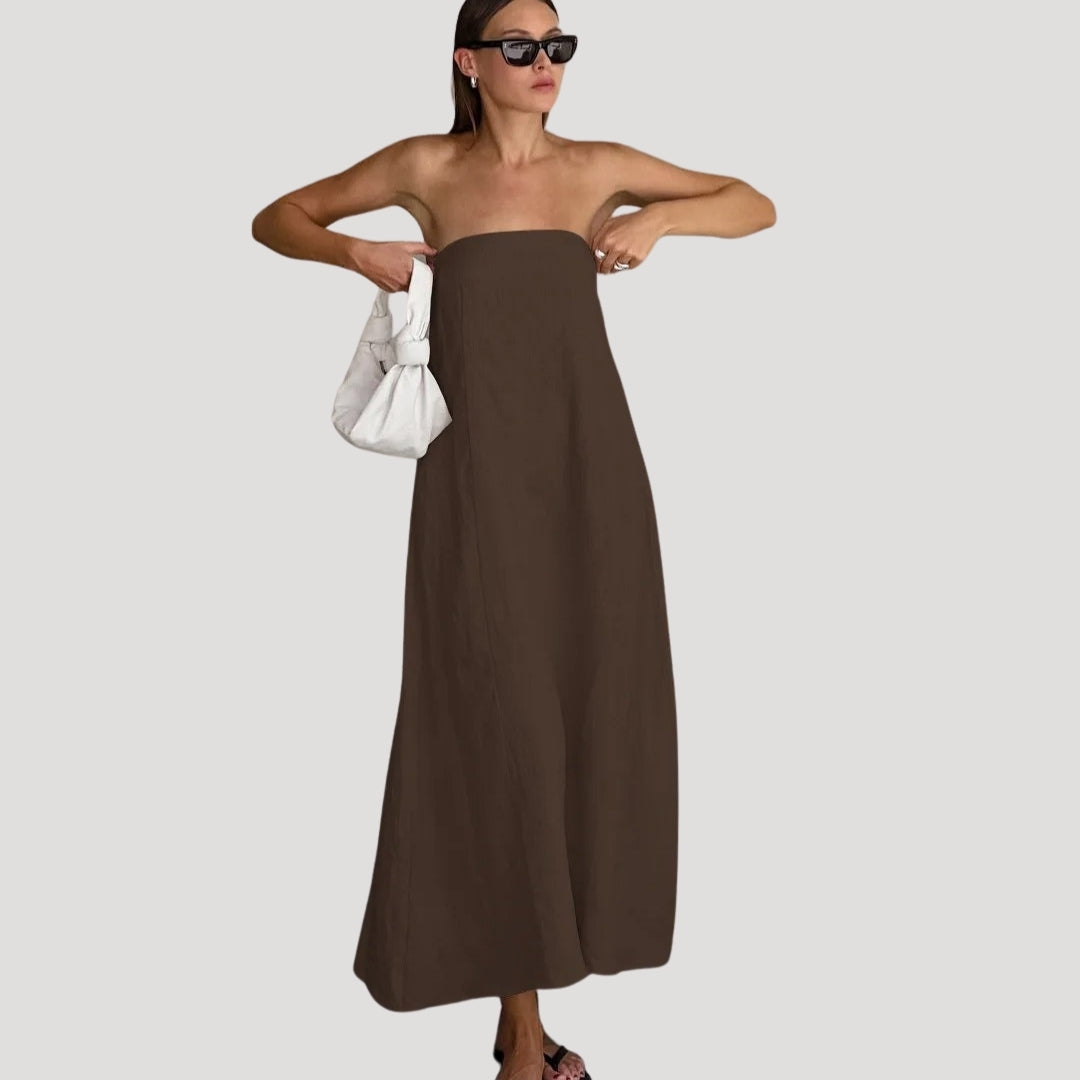 Robe longue bustier | Style estival épuré