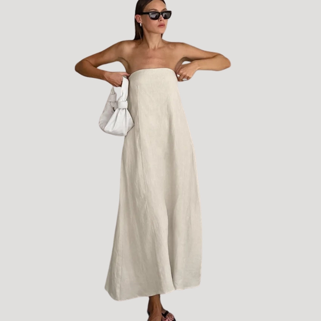 Robe longue bustier | Style estival épuré