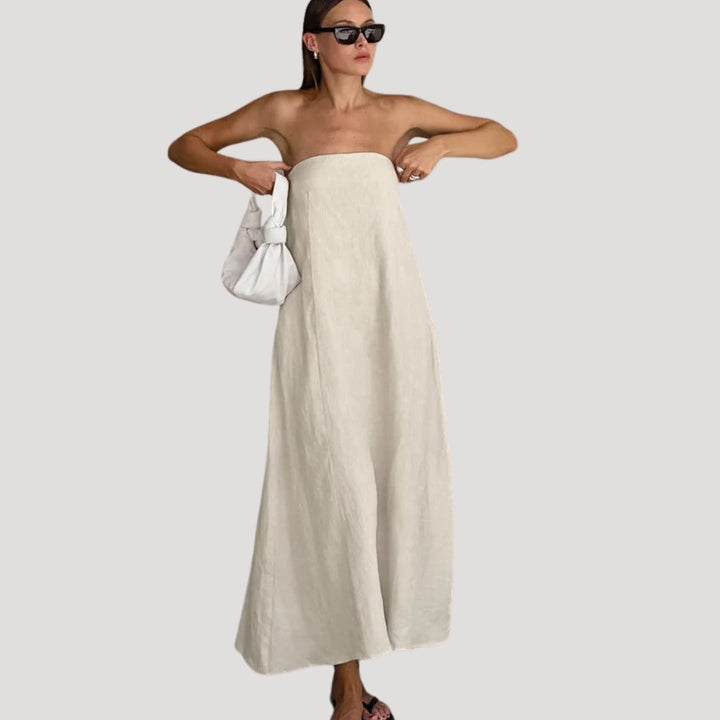 Robe longue bustier | Style estival épuré