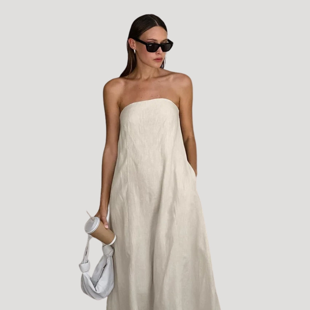 Robe longue bustier | Style estival épuré