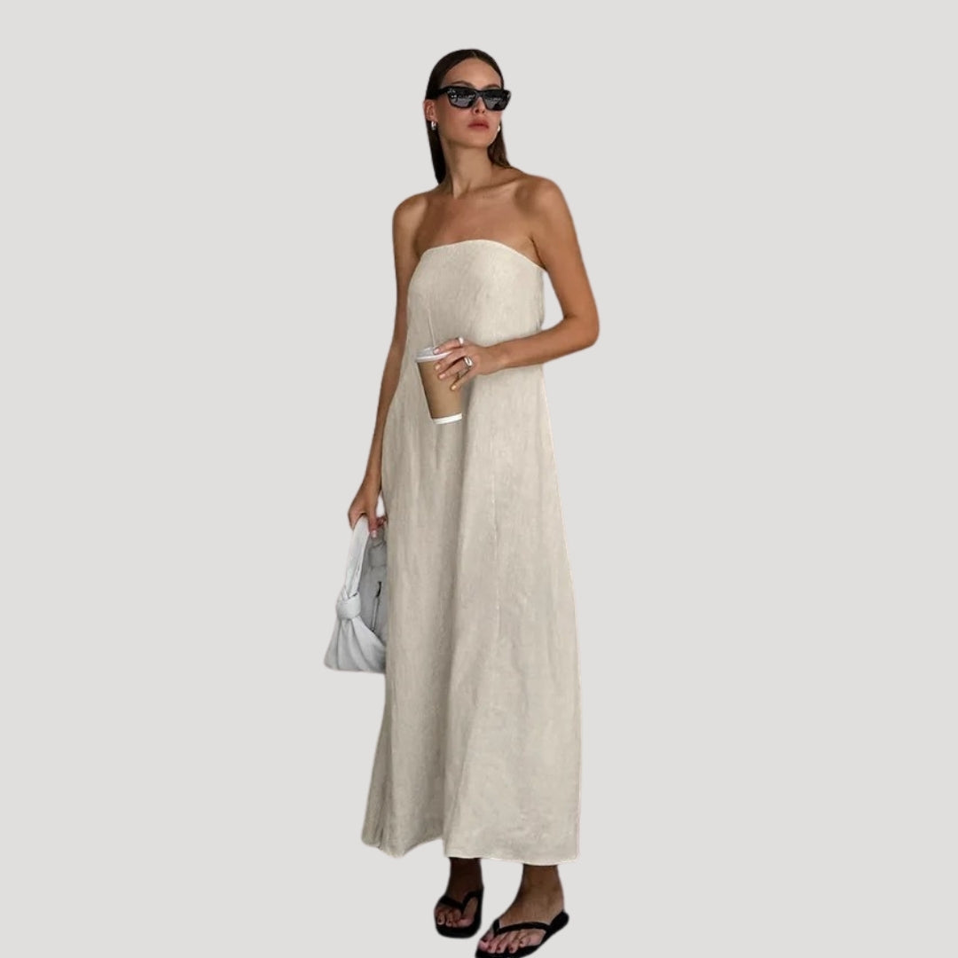 Robe longue bustier | Style estival épuré