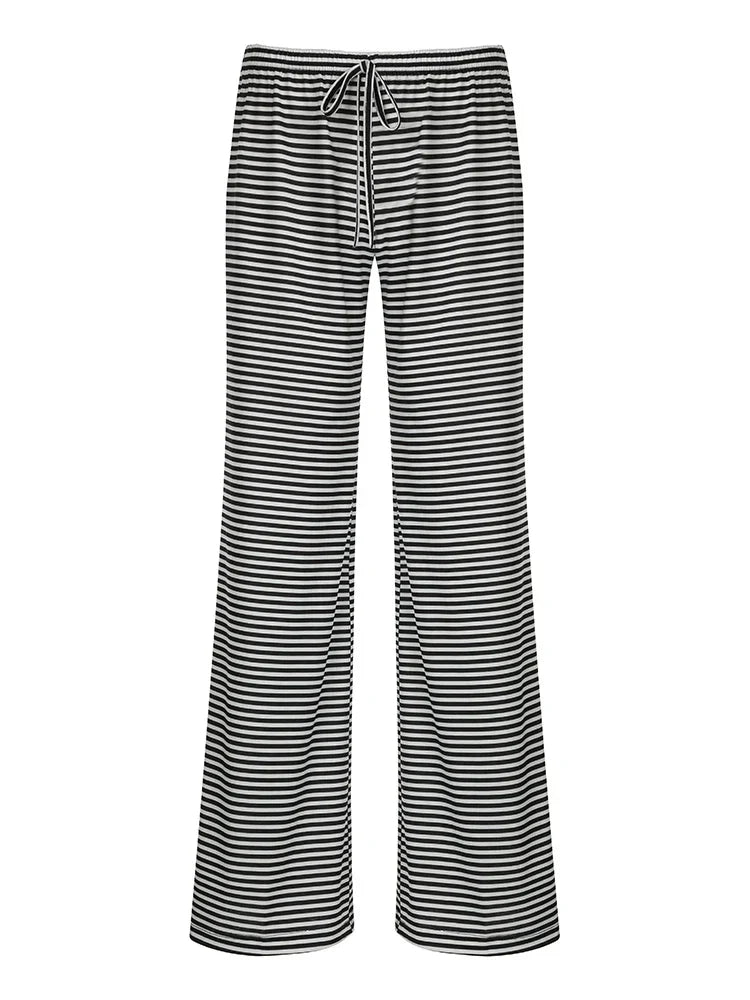 Pantalon Large Rayé | Confort au Quotidien