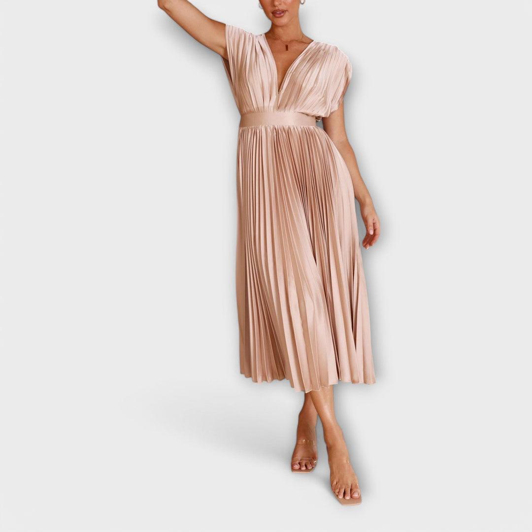 Robe plissée élégante | Chic raffiné pour toutes les occasions