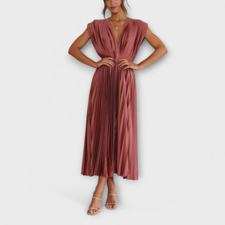Robe plissée élégante | Chic raffiné pour toutes les occasions