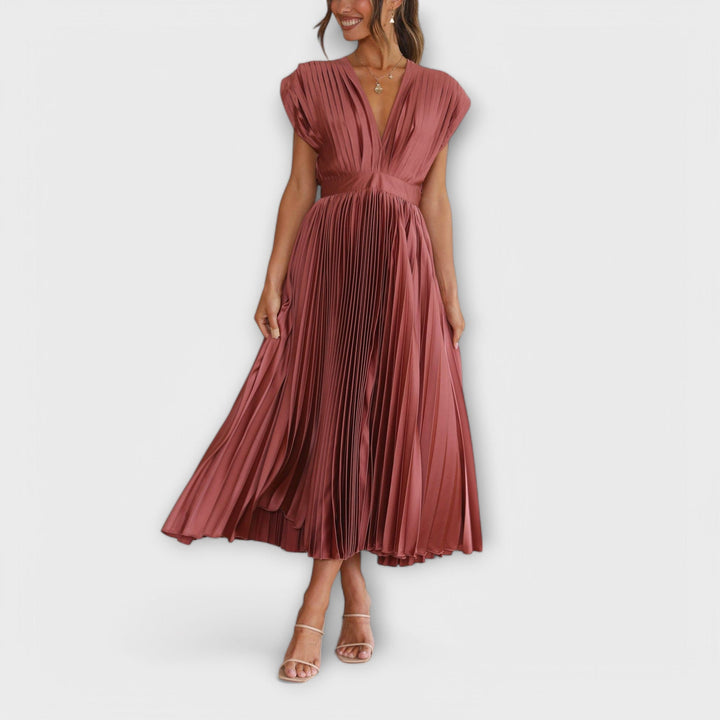 Robe plissée élégante | Chic raffiné pour toutes les occasions