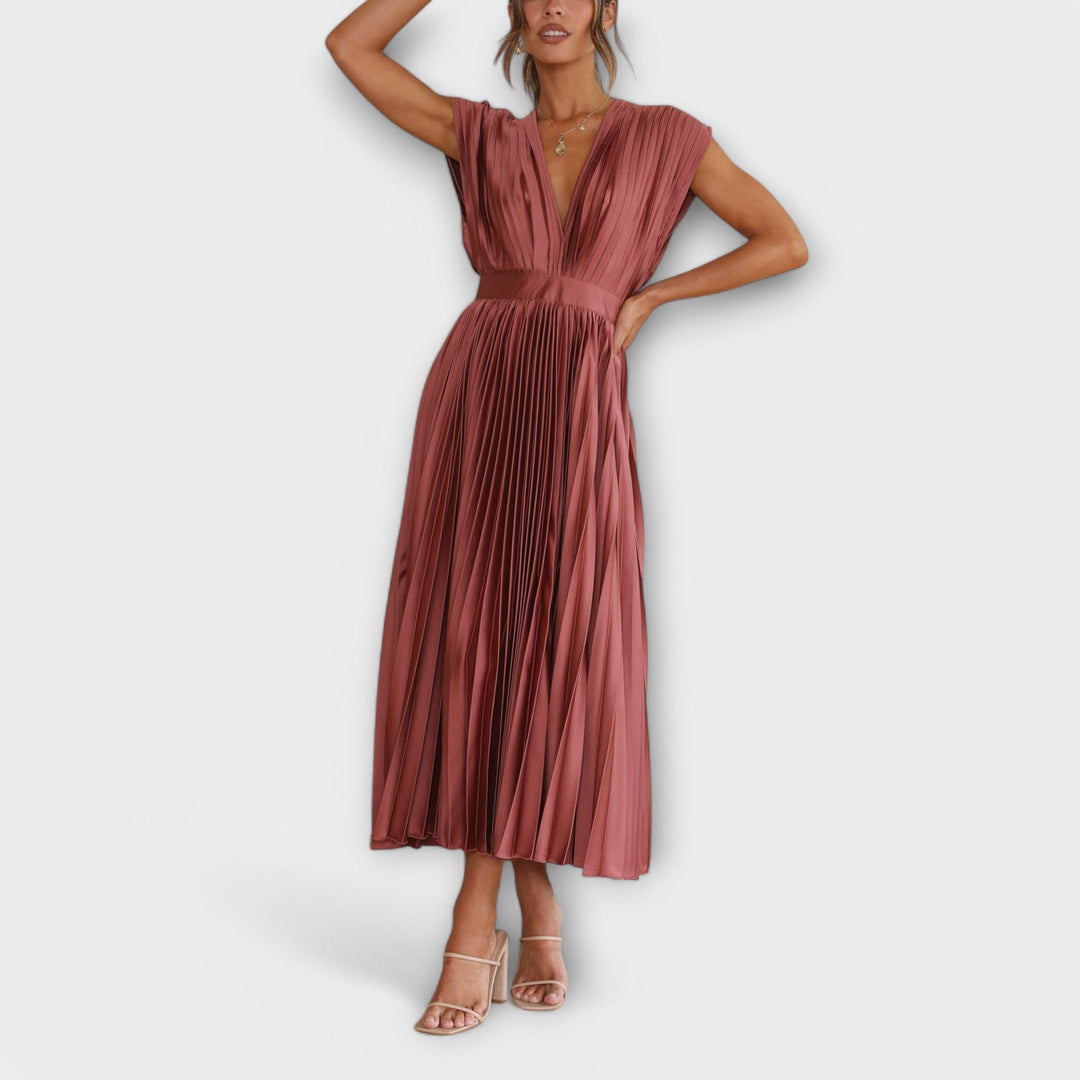 Robe plissée élégante | Chic raffiné pour toutes les occasions