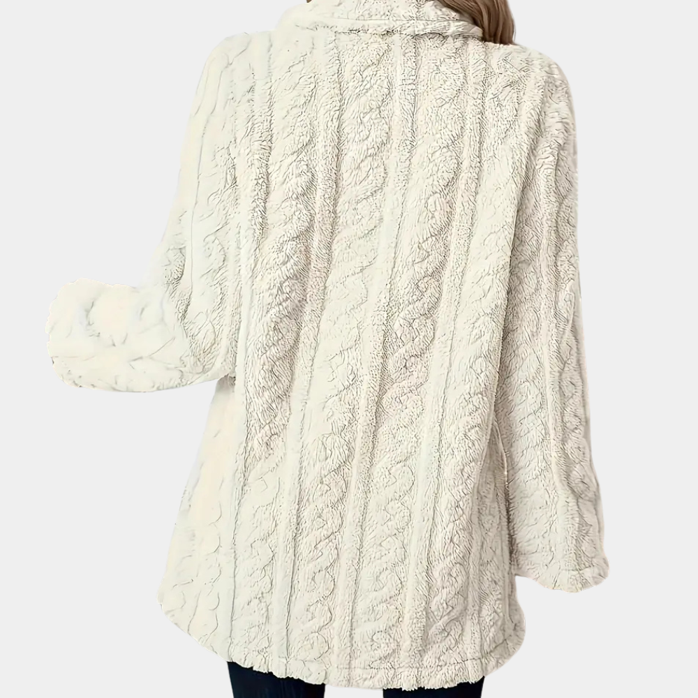 Manteau d'hiver en fausse fourrure torsadée | Élégance et chaleur réunies