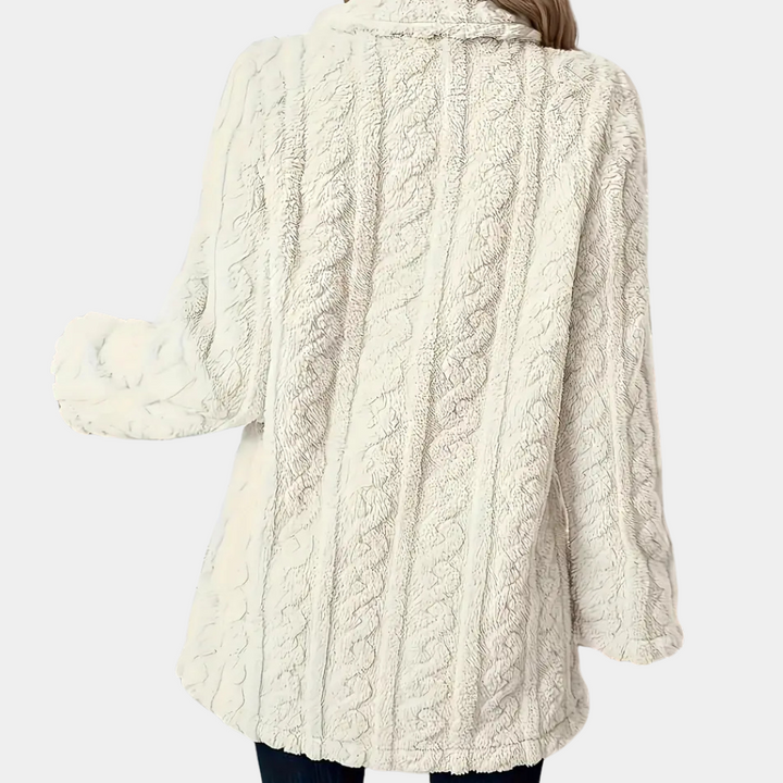 Manteau d'hiver en fausse fourrure torsadée | Élégance et chaleur réunies