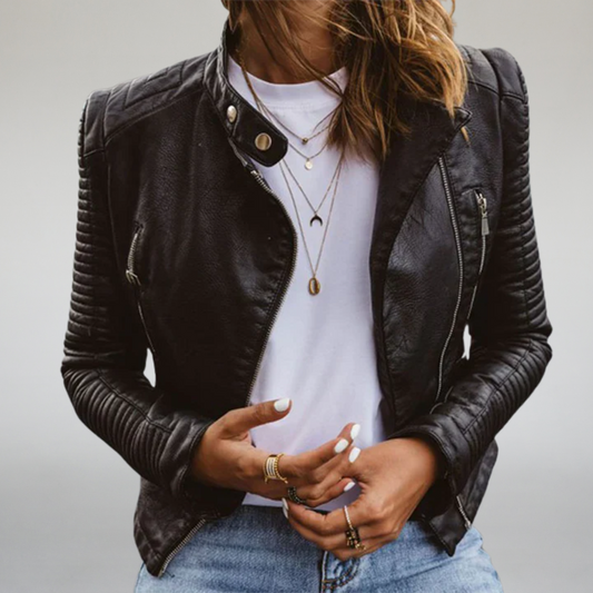 Veste en similicuir | Style motard chic