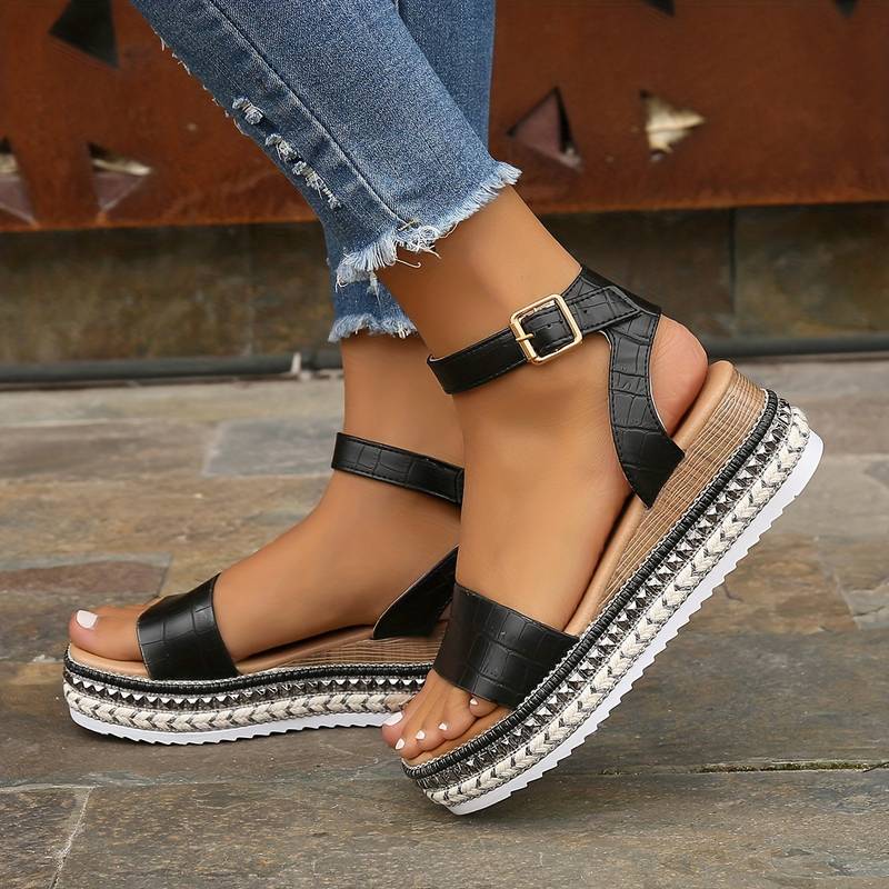 Sandales compensées | Style d’été élégant