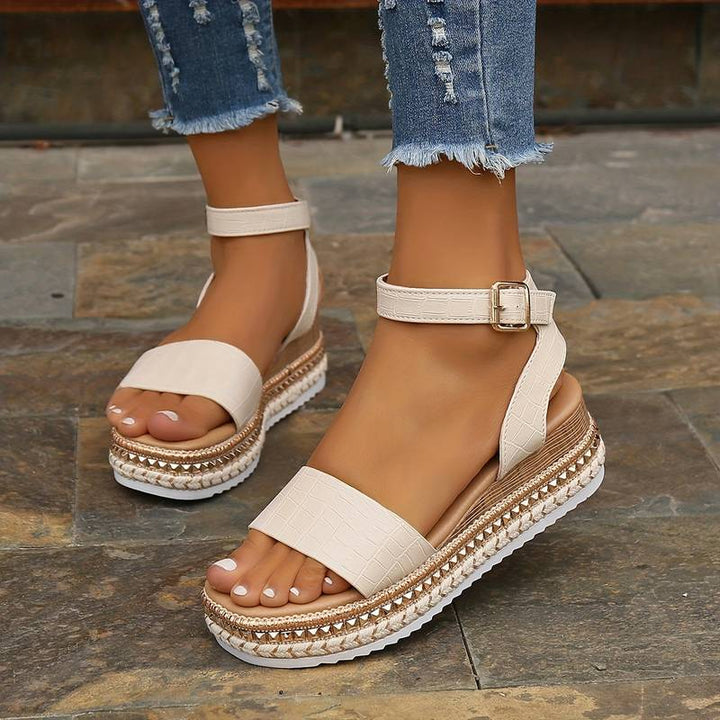 Sandales compensées | Style d’été élégant