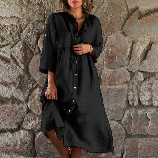 Robe chemise ample | Confort décontracté