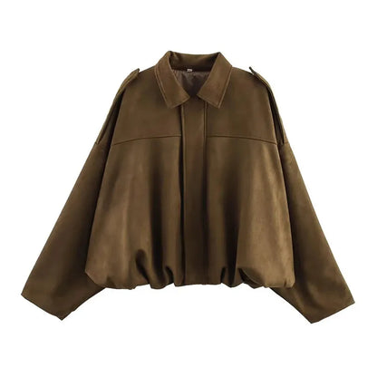 Veste bomber effet suédé | Style vintage et confort automnal