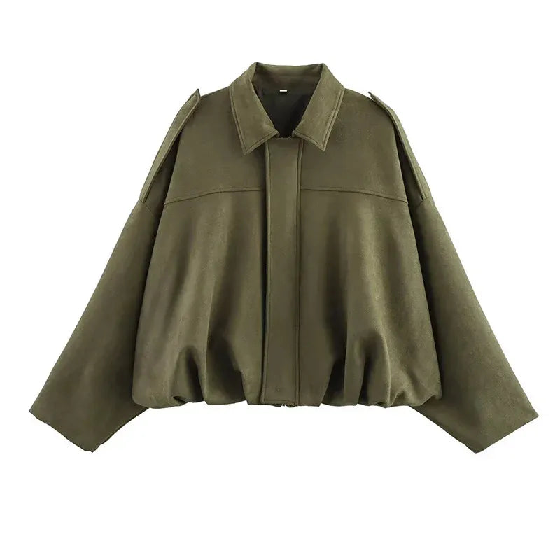Veste bomber effet suédé | Style vintage et confort automnal