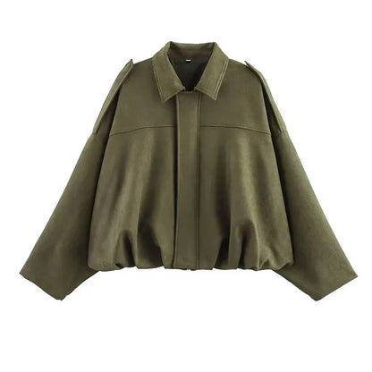 Veste bomber effet suédé | Style vintage et confort automnal