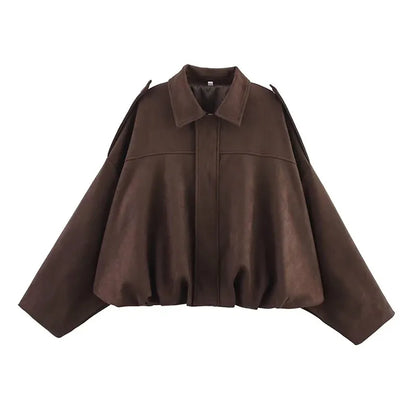 Veste bomber effet suédé | Style vintage et confort automnal