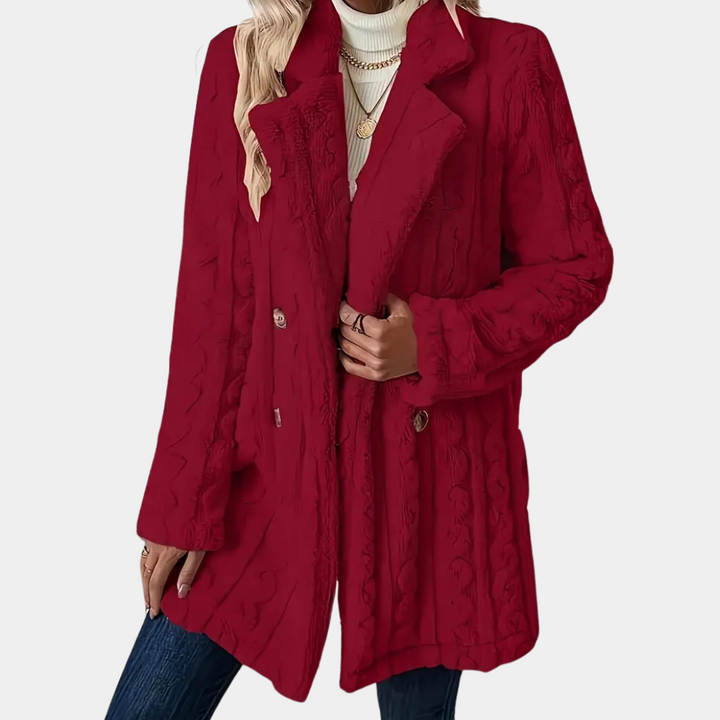Manteau d'hiver en fausse fourrure torsadée | Élégance et chaleur réunies