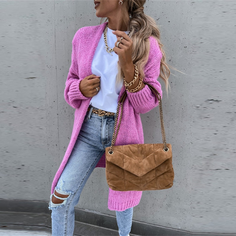 Cardigan long casual | Confort quotidien