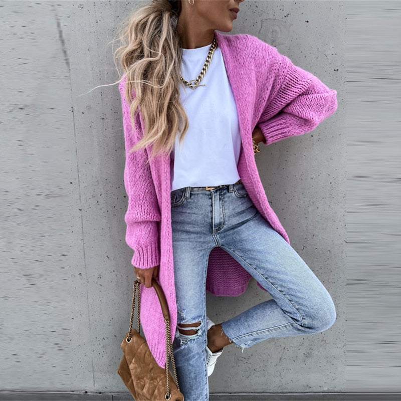 Cardigan long casual | Confort quotidien