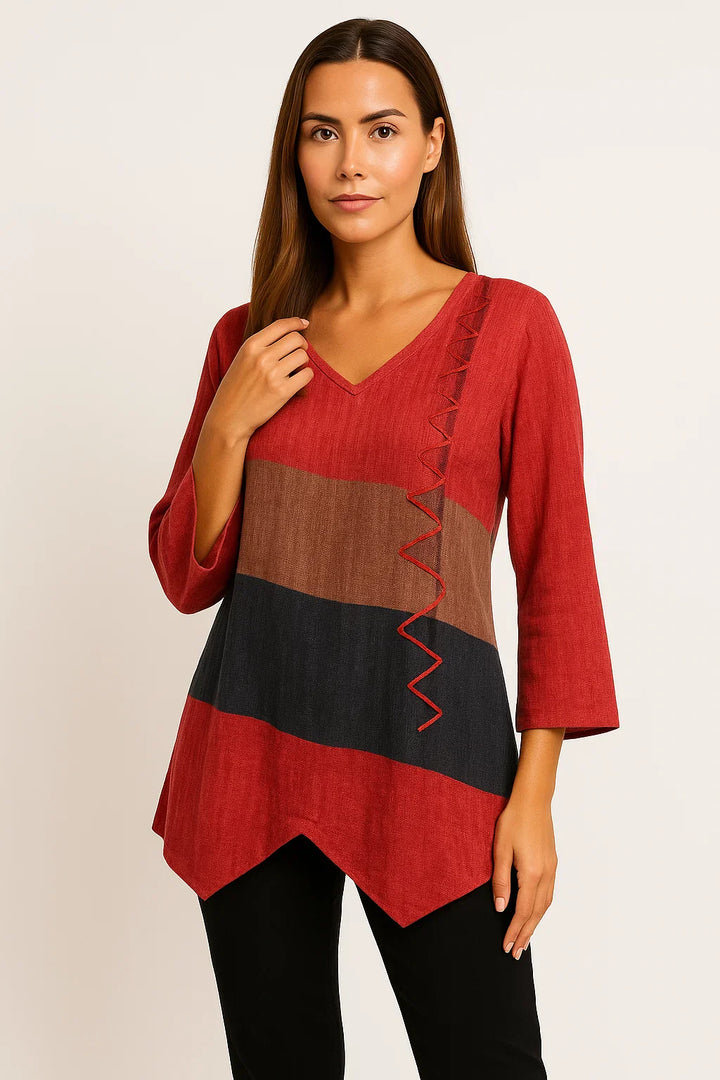 Blouse à rayures | Confort casual chic