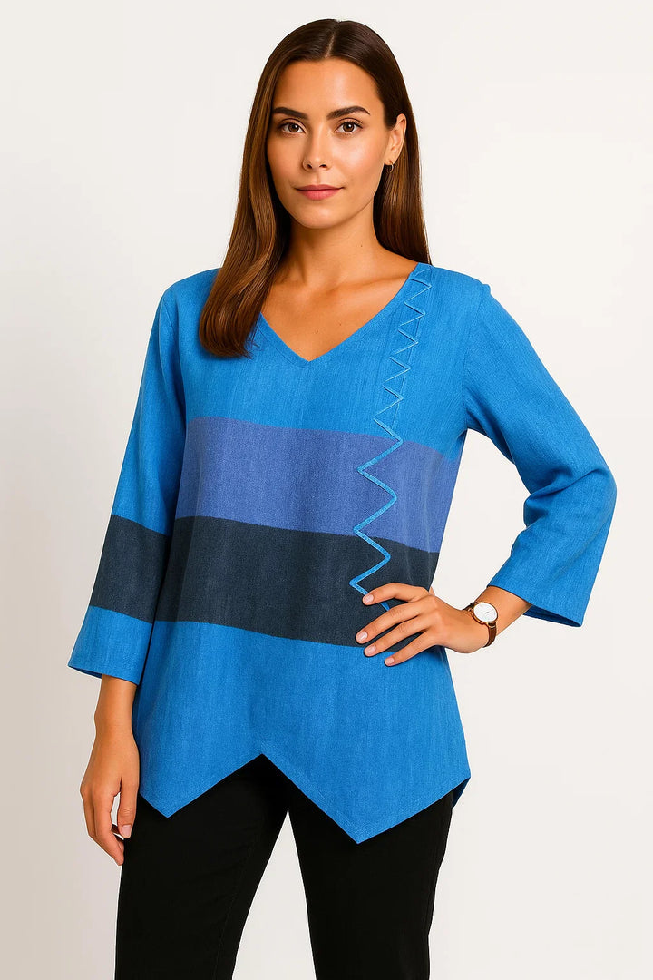 Blouse à rayures | Confort casual chic