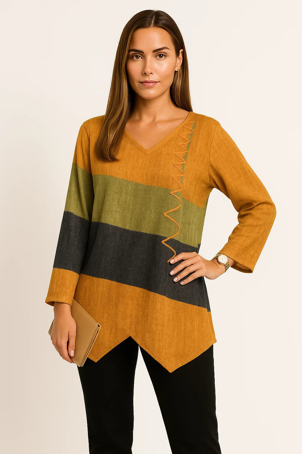 Blouse à rayures | Confort casual chic